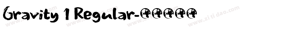 Gravity 1 Regular字体转换